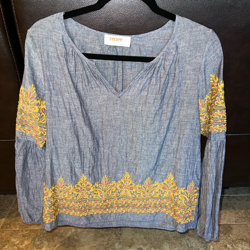 Renee C. Embroidered shirt